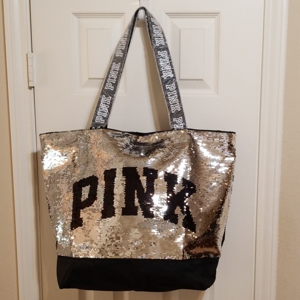 Victoria's Secret Pink Sequin Tote